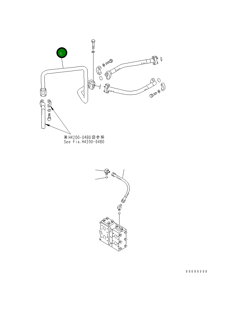 Трубка 427-62-14351 Komatsu