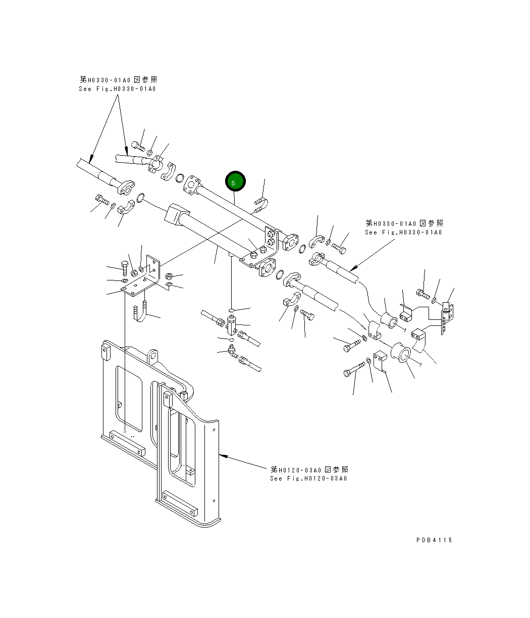 Трубка 209-62-78780 Komatsu