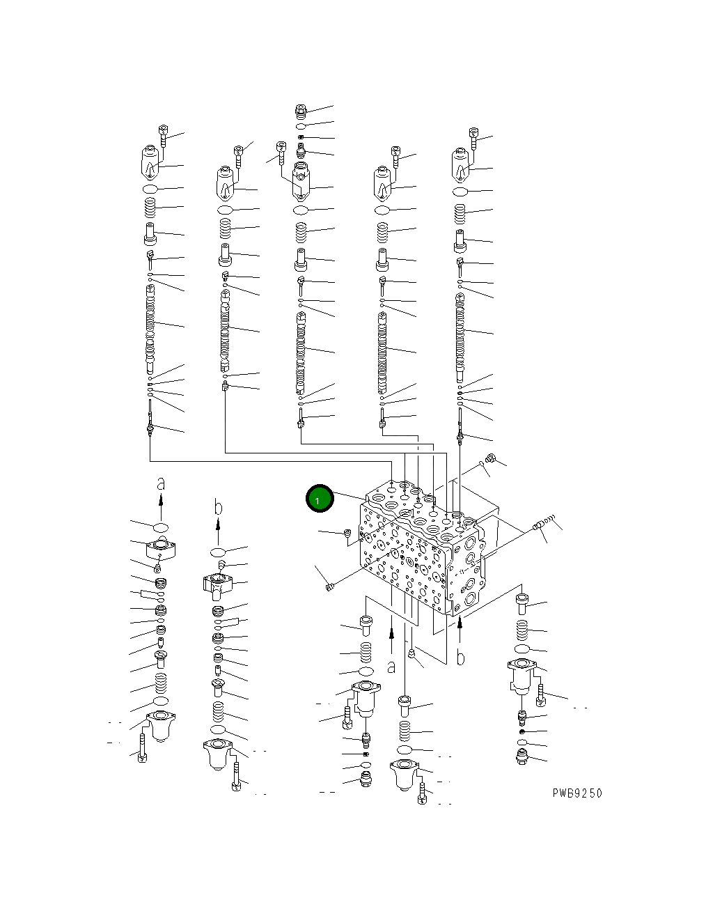 Управляющий клапан 723-47-14401 Komatsu
