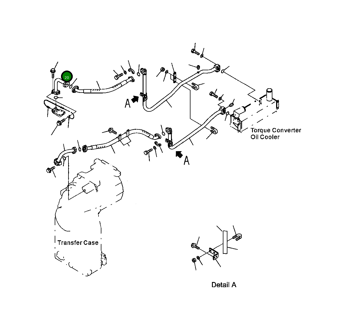 Трубка 428-16-21171 Komatsu