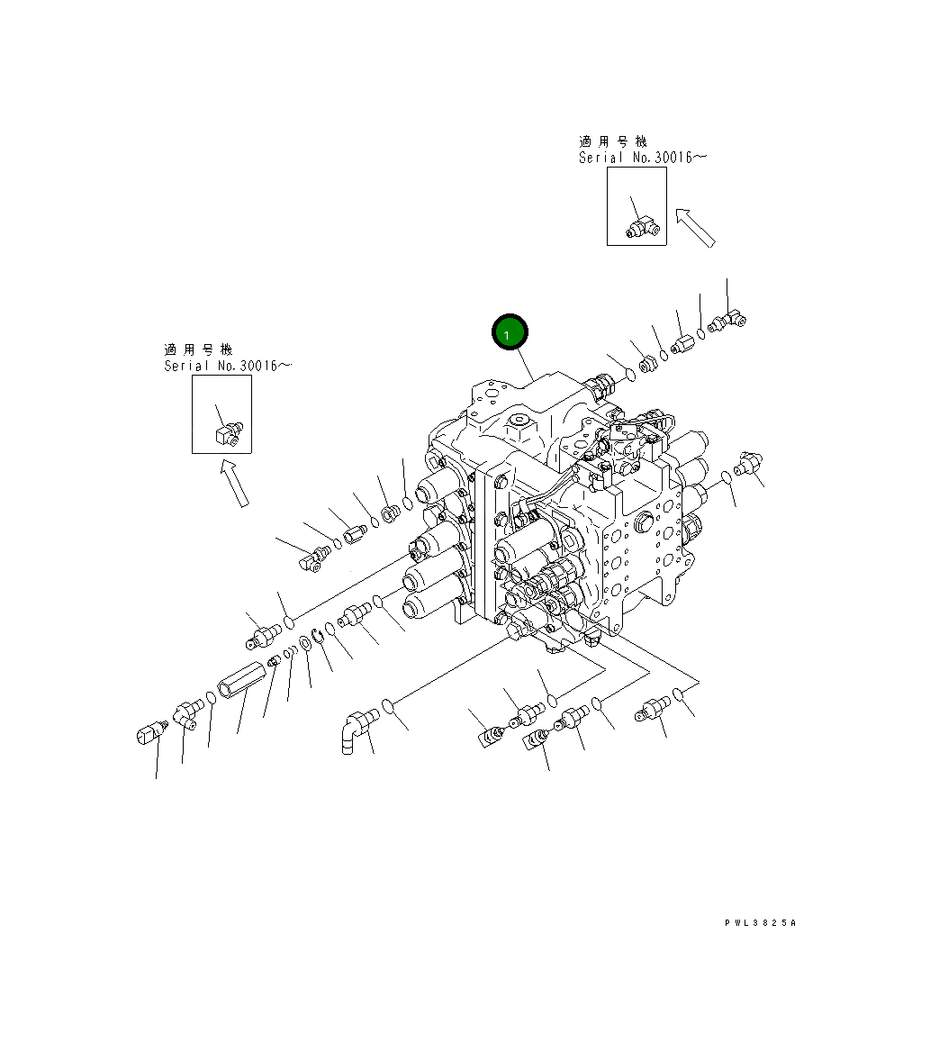 Управляющий клапан 709-99-14702 Komatsu