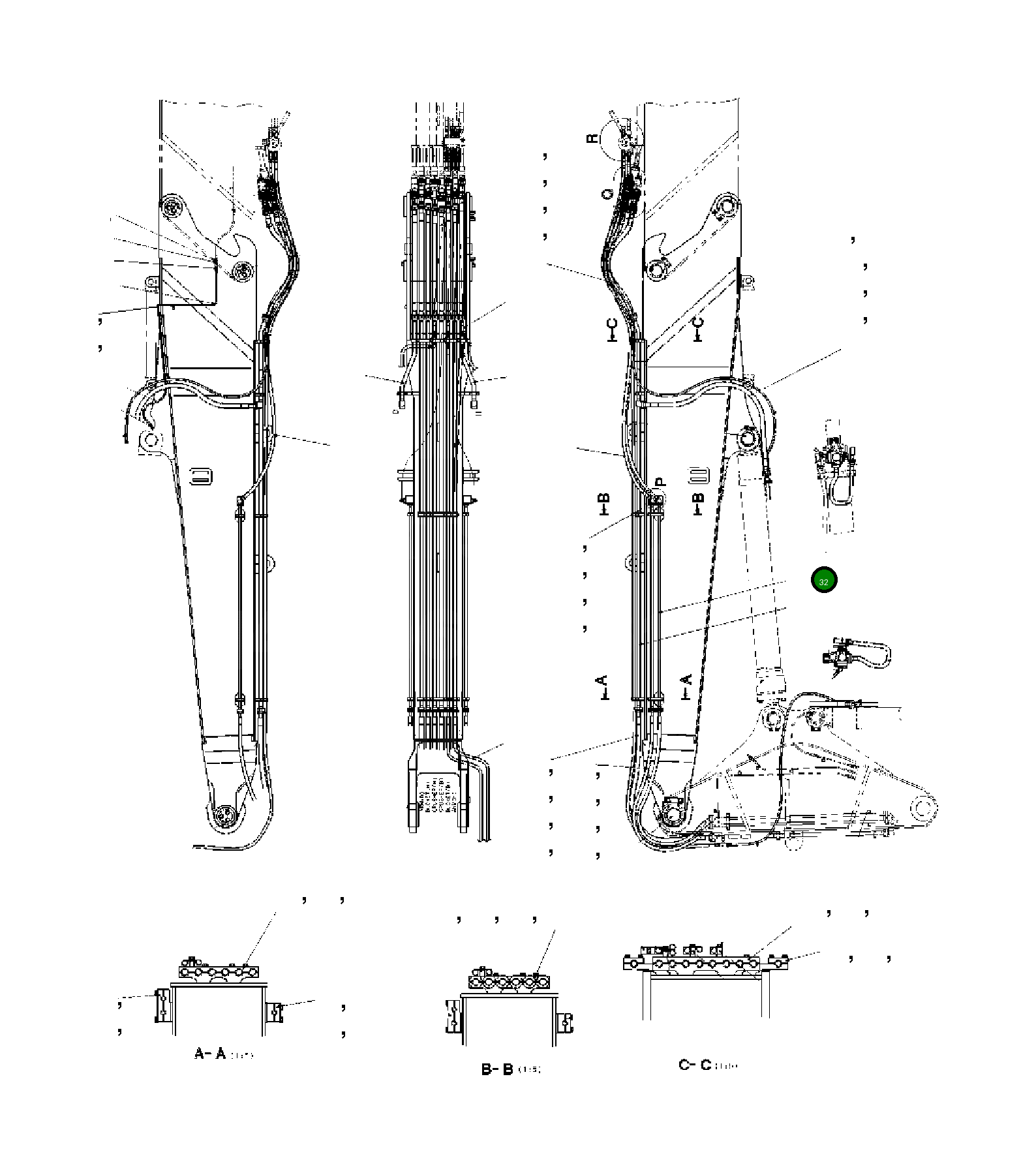 Трубка 208-62-KA590 Komatsu