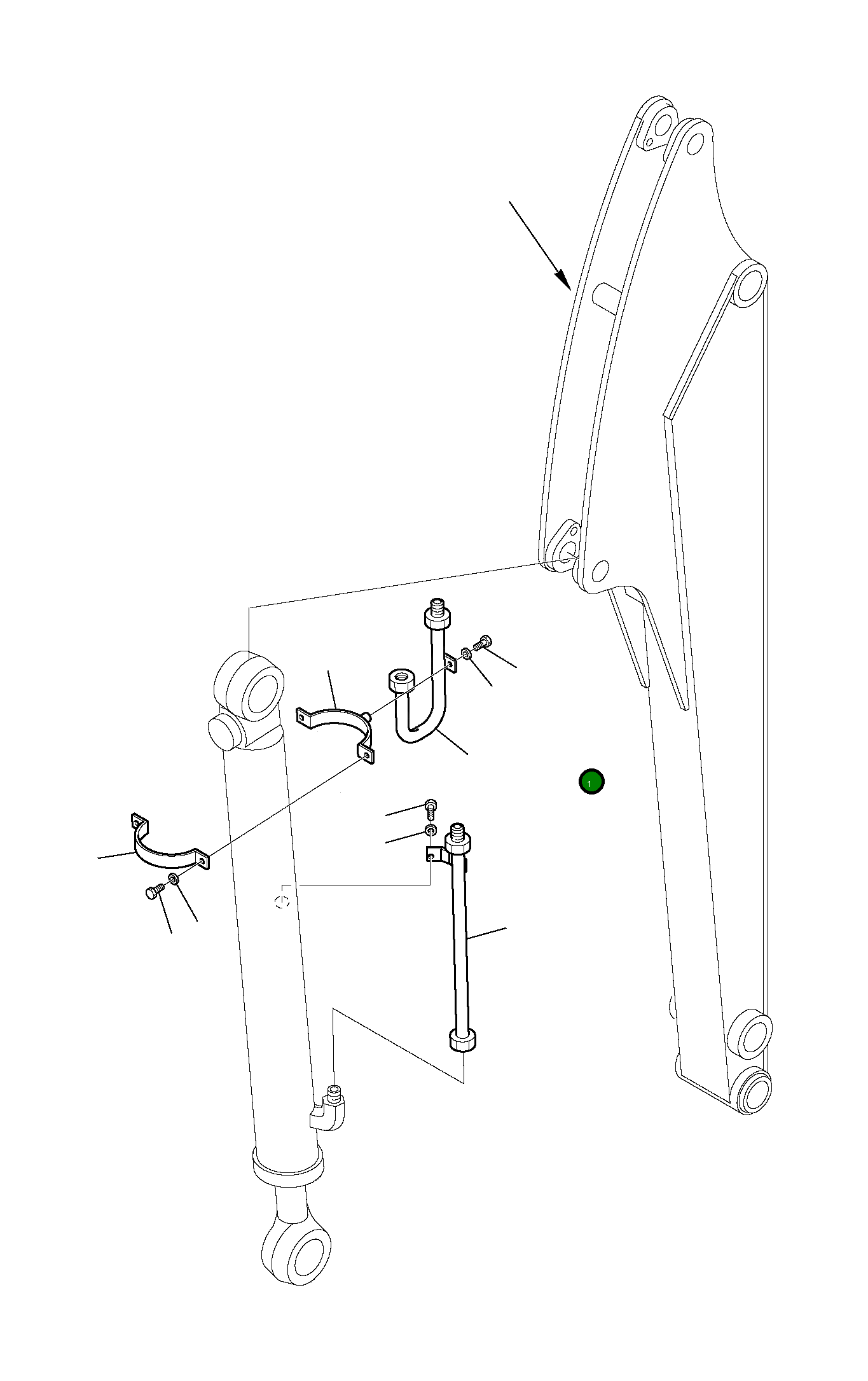 Труба 3F05A8052 Komatsu