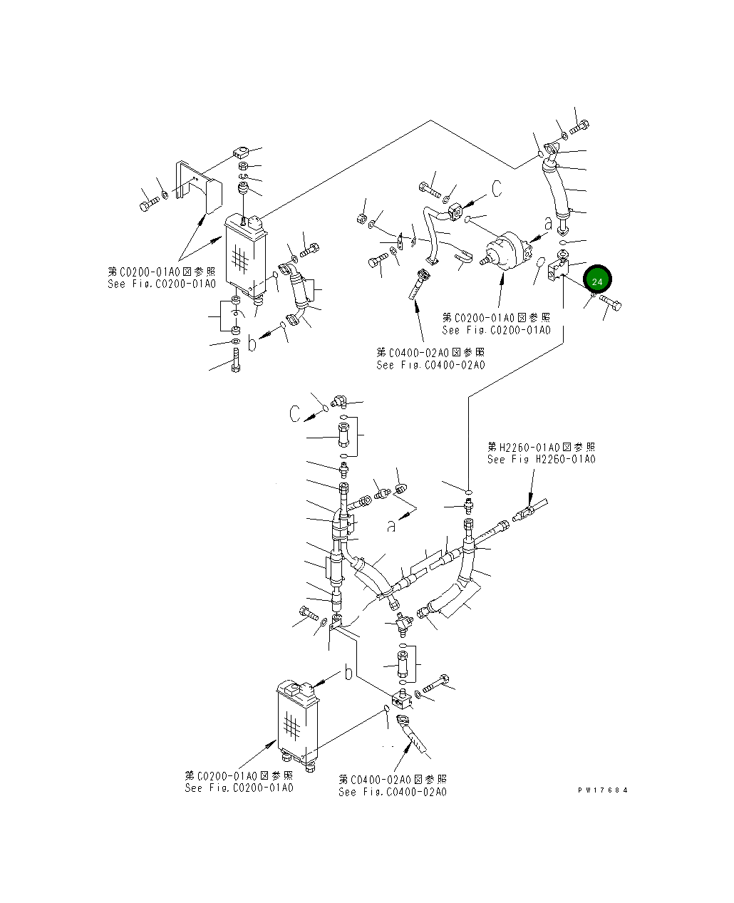 Трубка 19M-03-11970 Komatsu