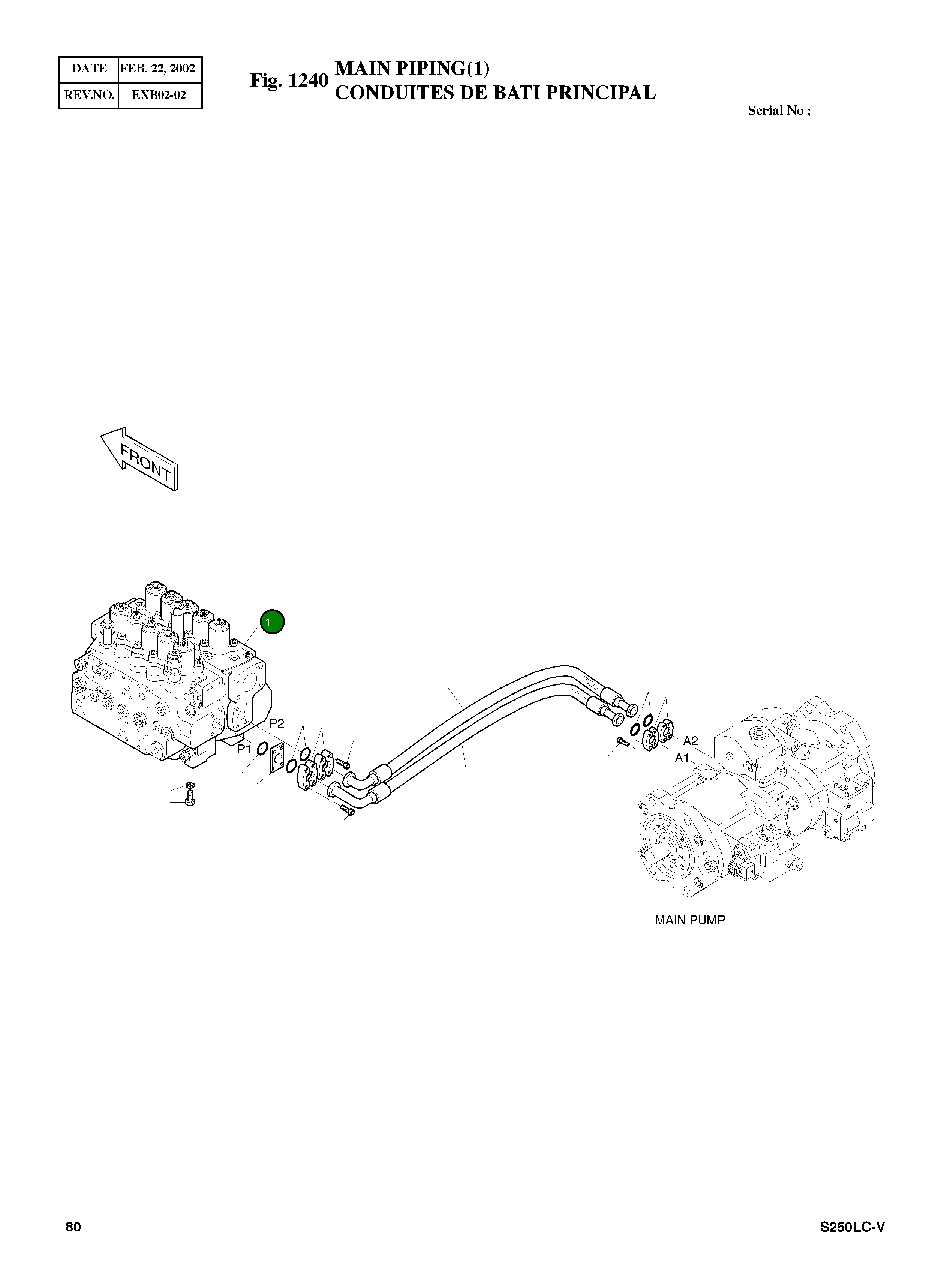 Управляющий клапан 426-00074 Komatsu