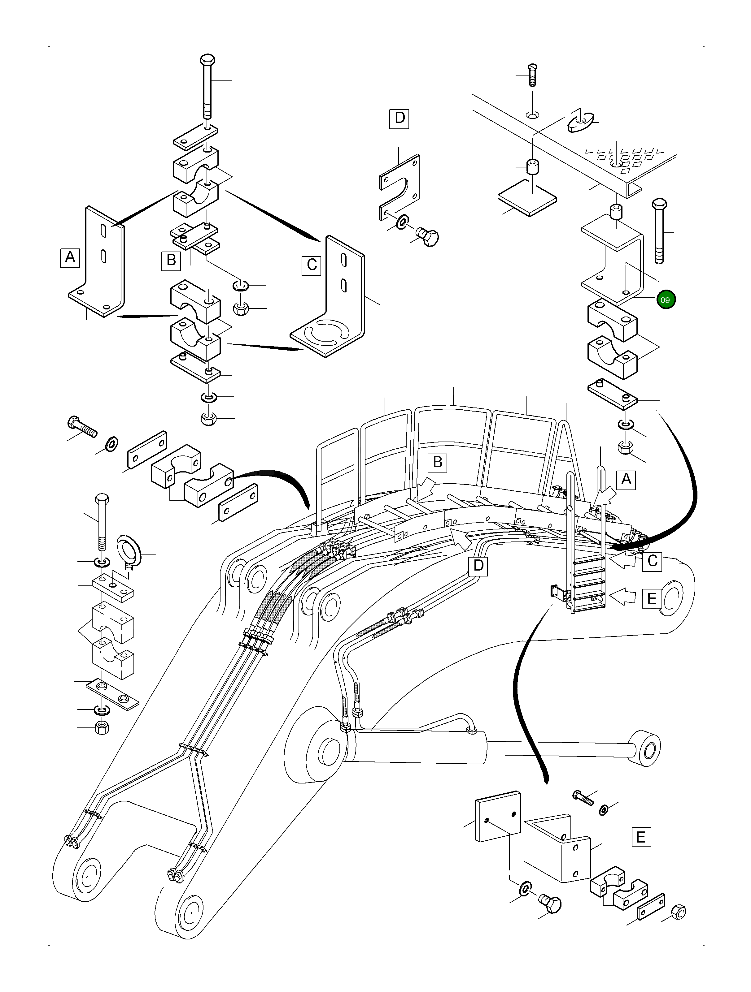 Фиксатор 969 012 40 Komatsu