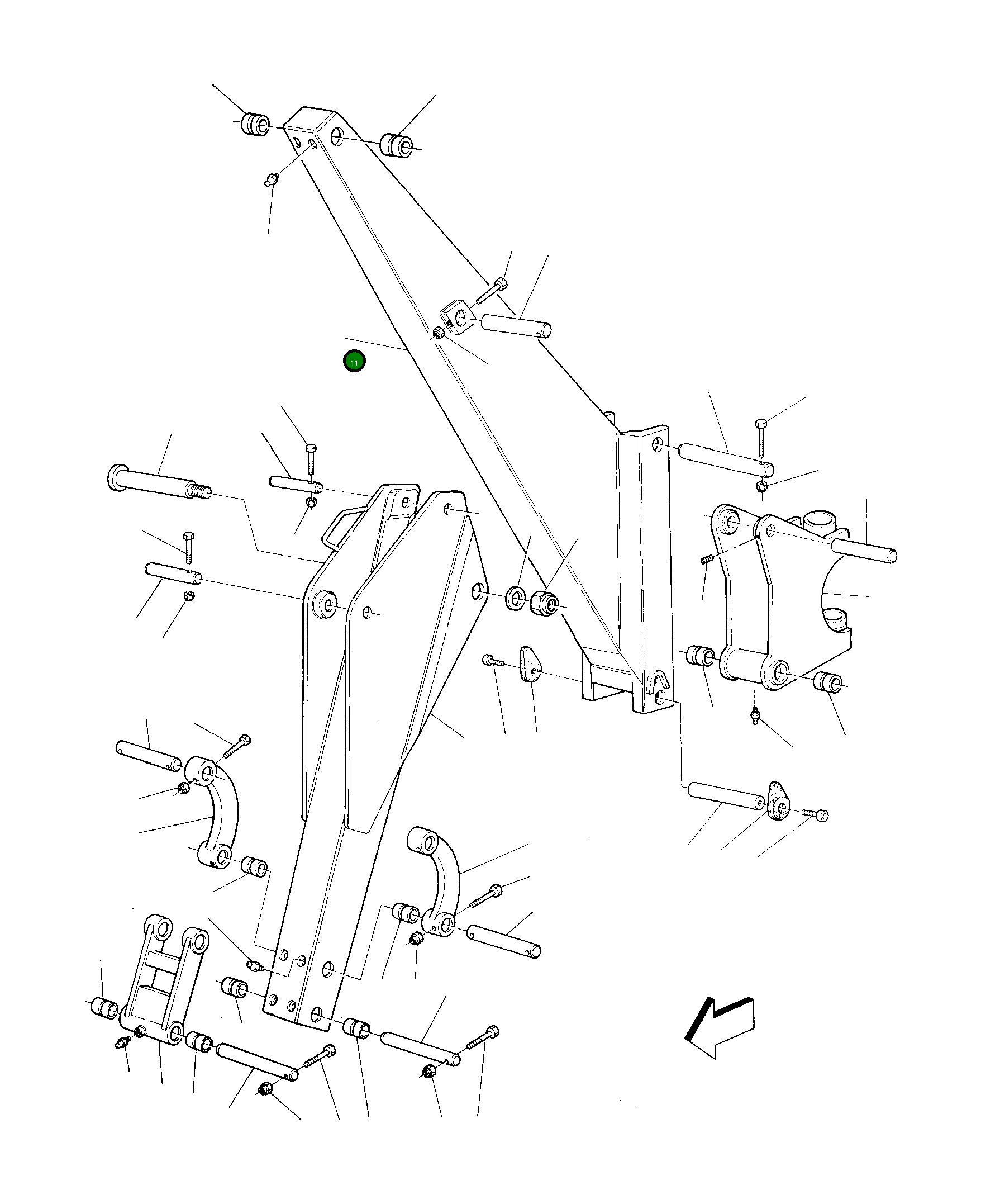 Стрела U2000528A Komatsu