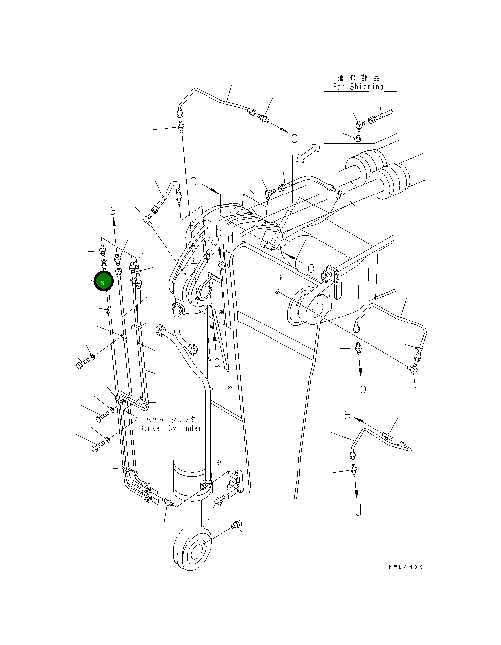 Трубка 209-70-75721 Komatsu