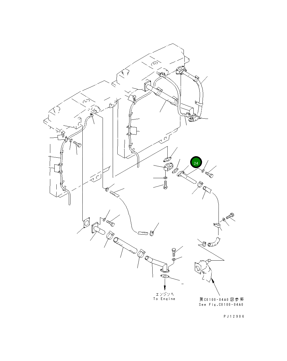 Трубка 209-03-51320 Komatsu