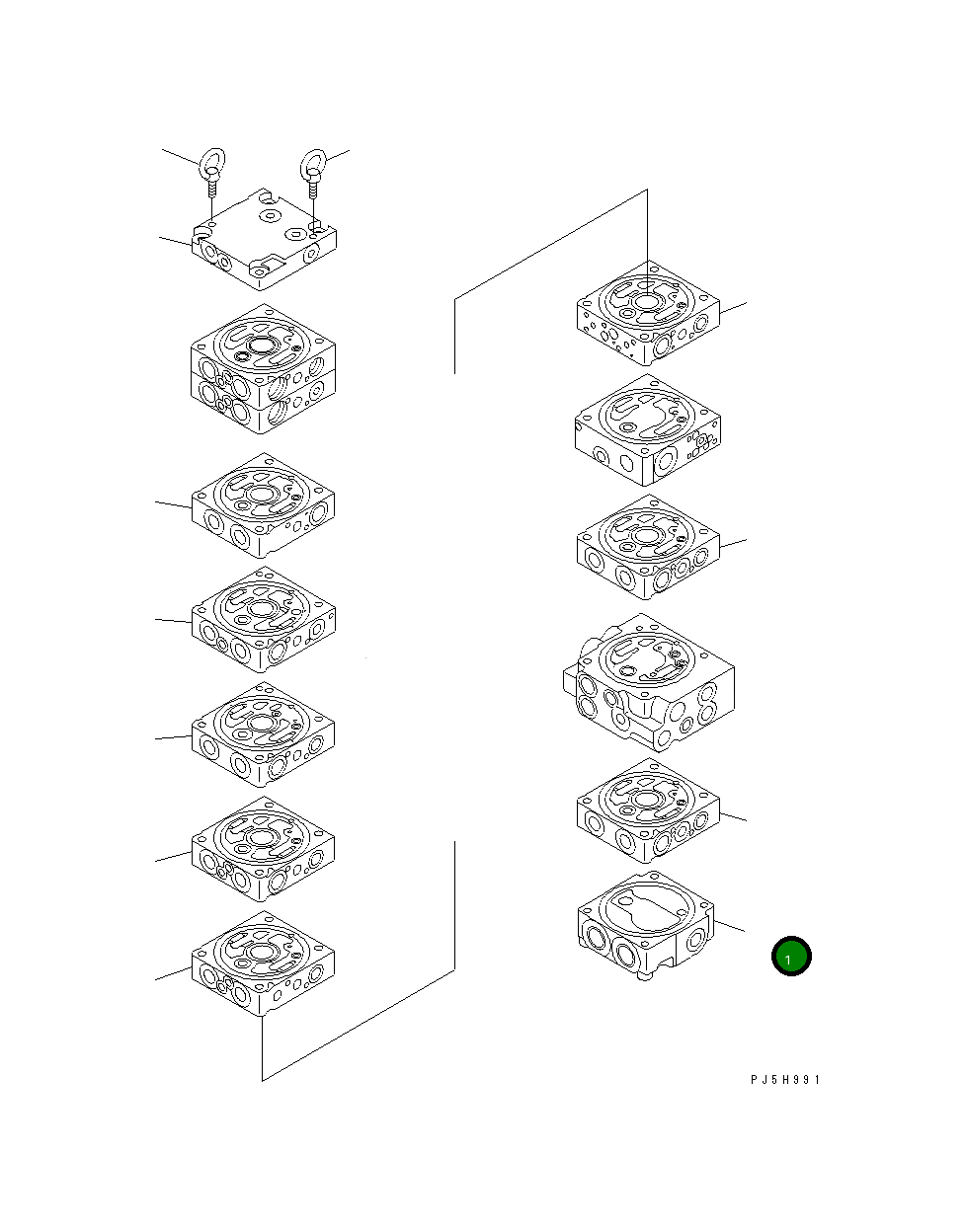 Управляющий клапан 723-1A-12402 Komatsu