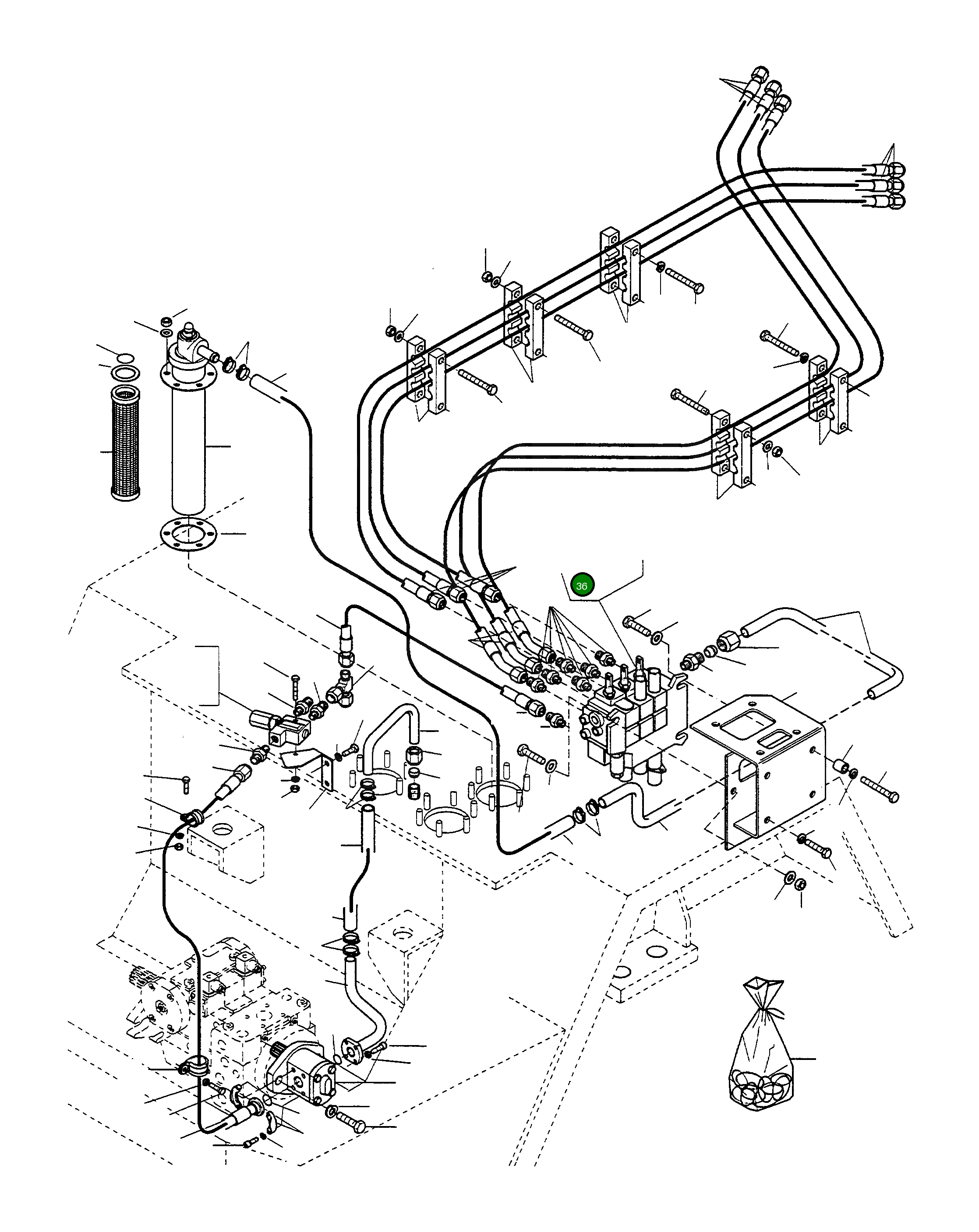 Управляющий клапан 4240923M91 Komatsu