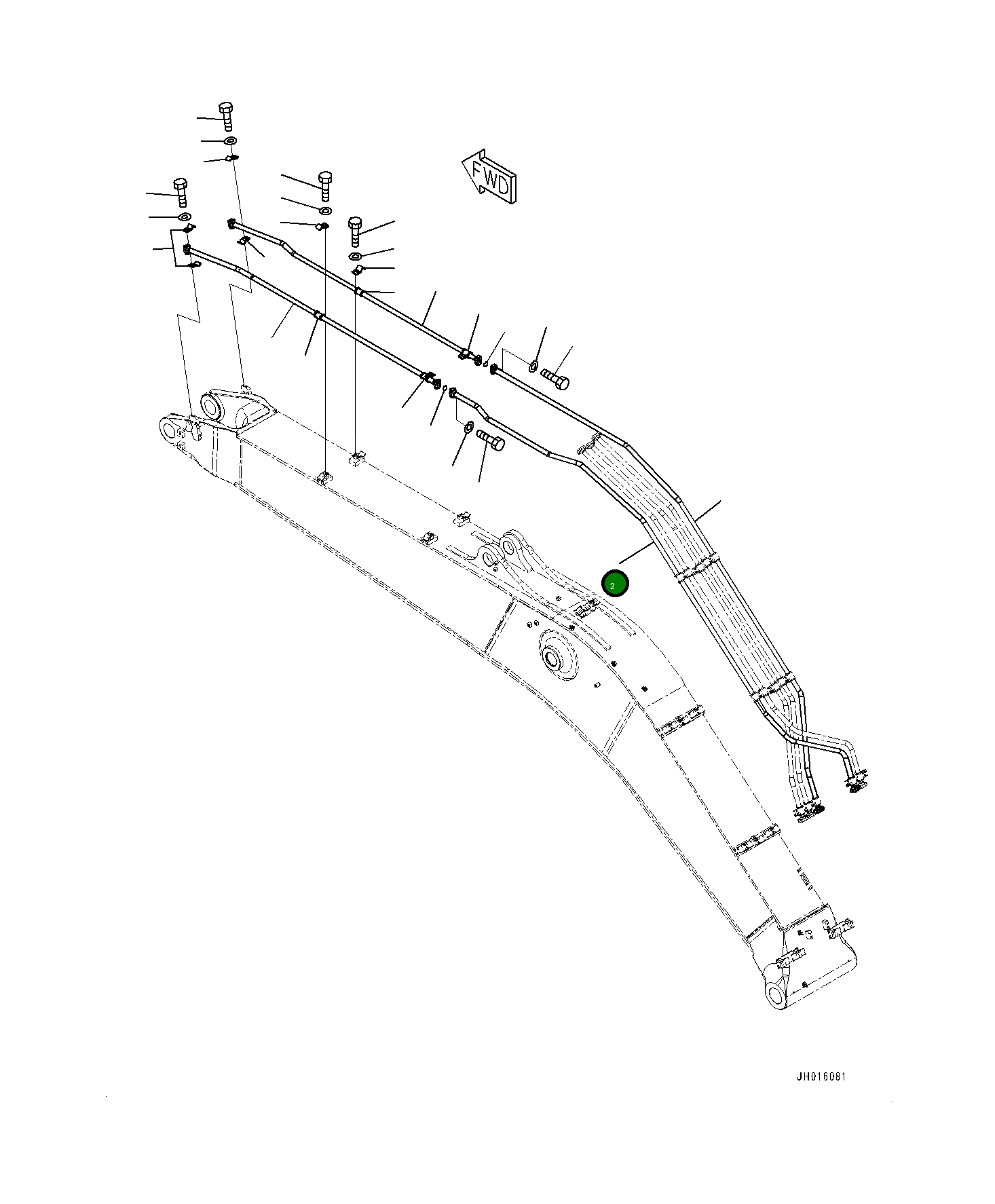 Трубка 208-62-74151 Komatsu