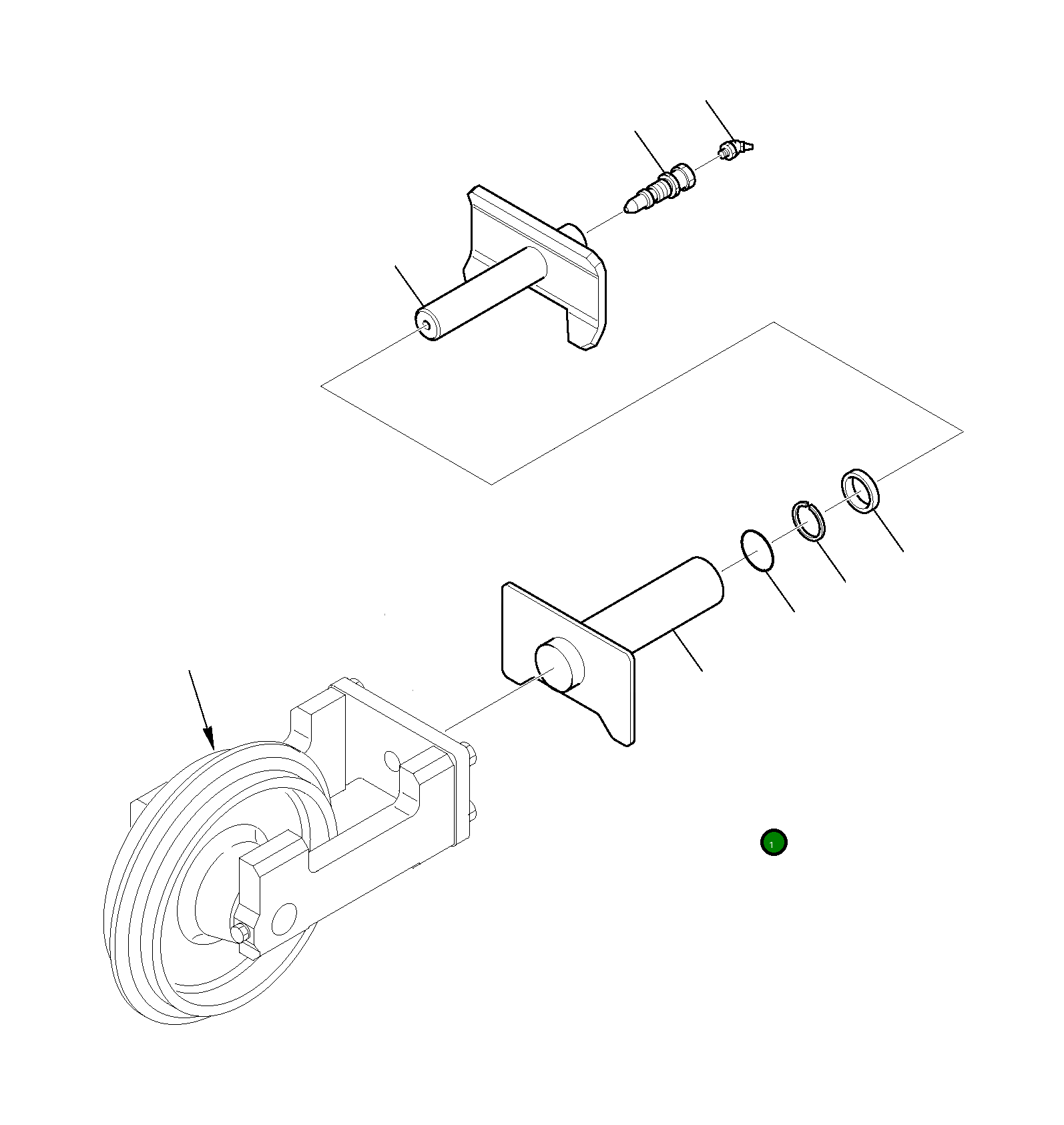 Цилиндр 3F0527054 Komatsu