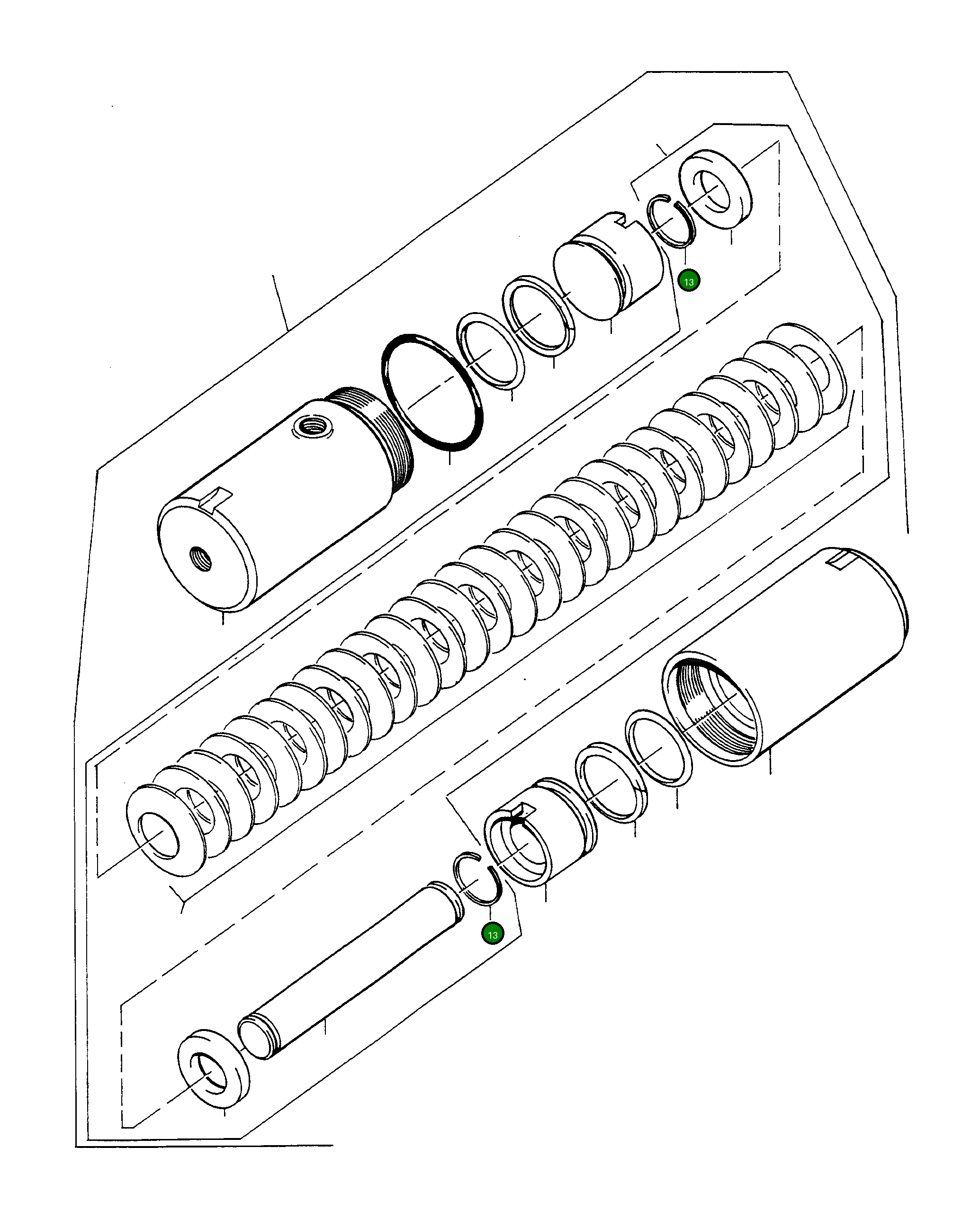 Стопорное кольцо 3235287M1 Komatsu