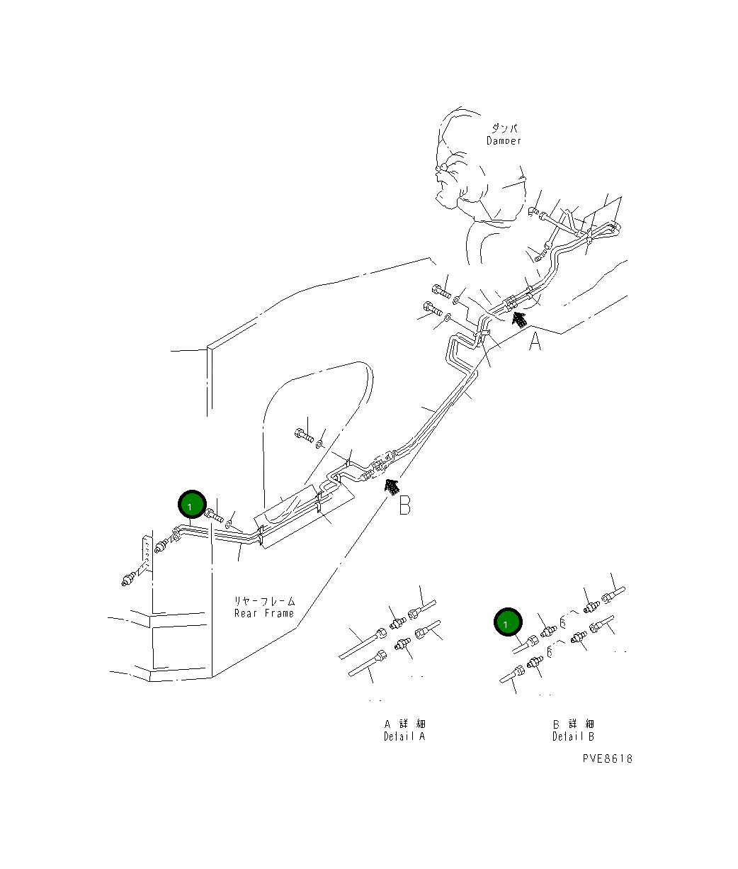 Трубка 427-46-16144 Komatsu