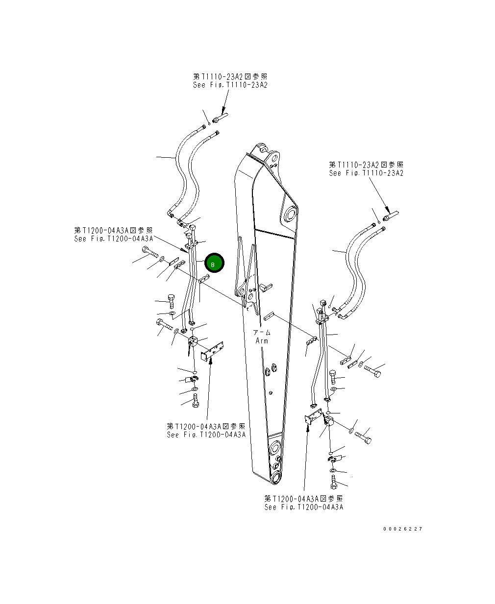 Трубка 20K-62-37630 Komatsu