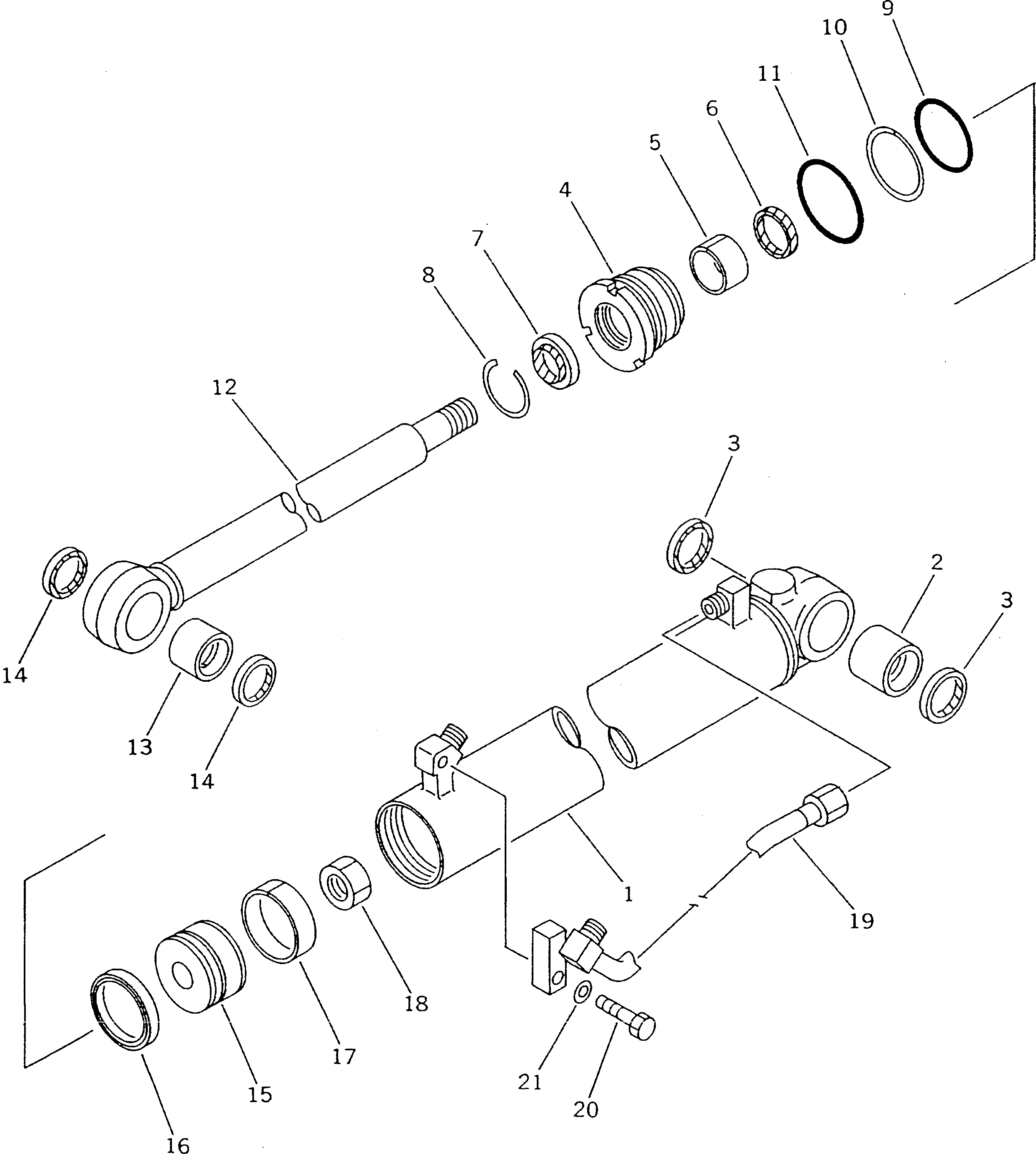 Цилиндр 101-63-13341 Komatsu