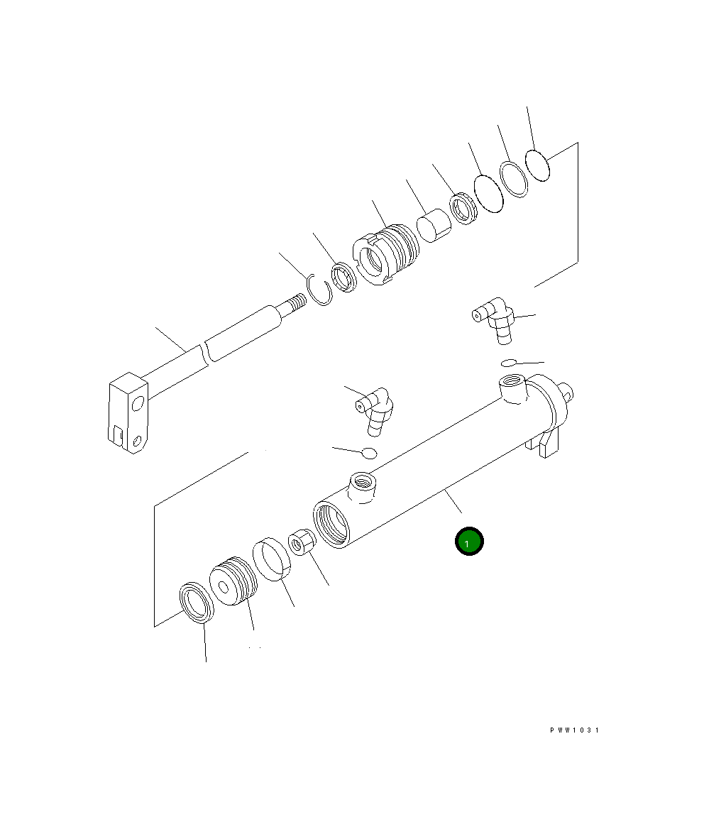 Цилиндр 707-11-50190 Komatsu