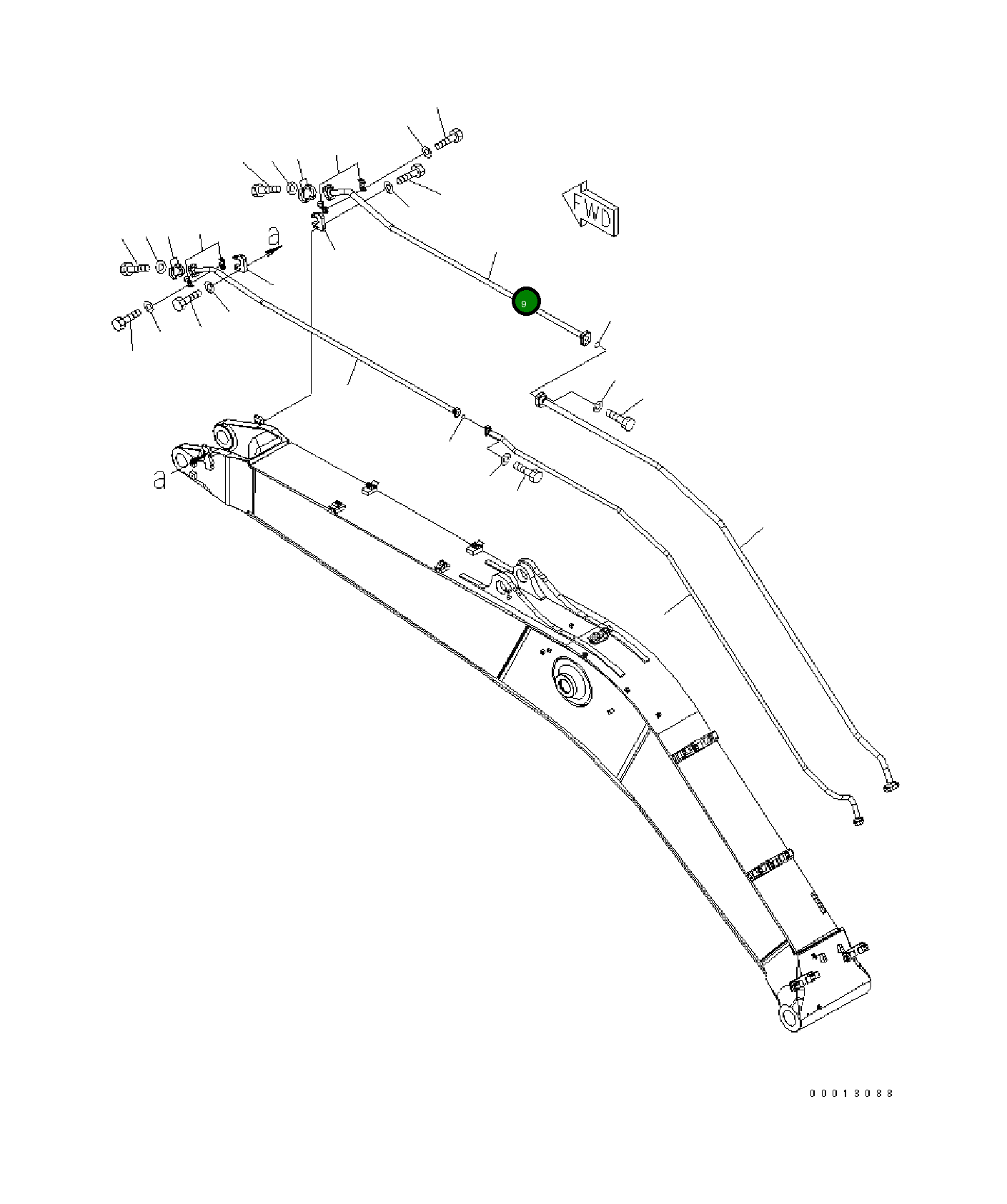 Трубка 208-970-7120 Komatsu