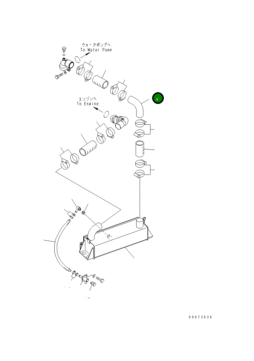 Трубка 426-03-34540 Komatsu