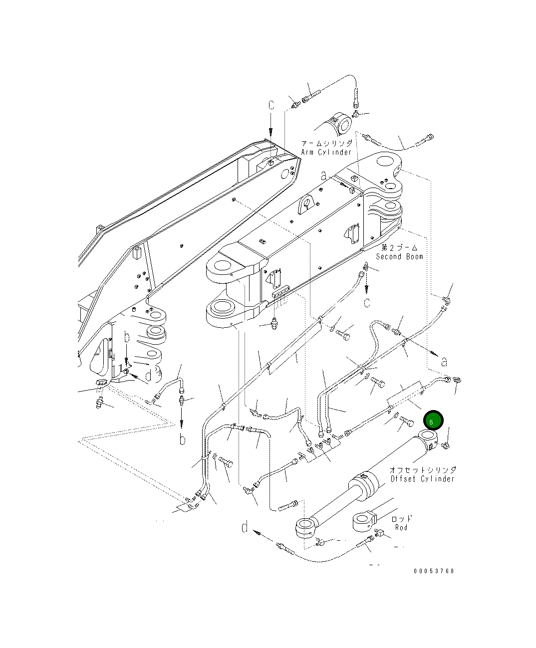 Трубка 208-70-64740 Komatsu