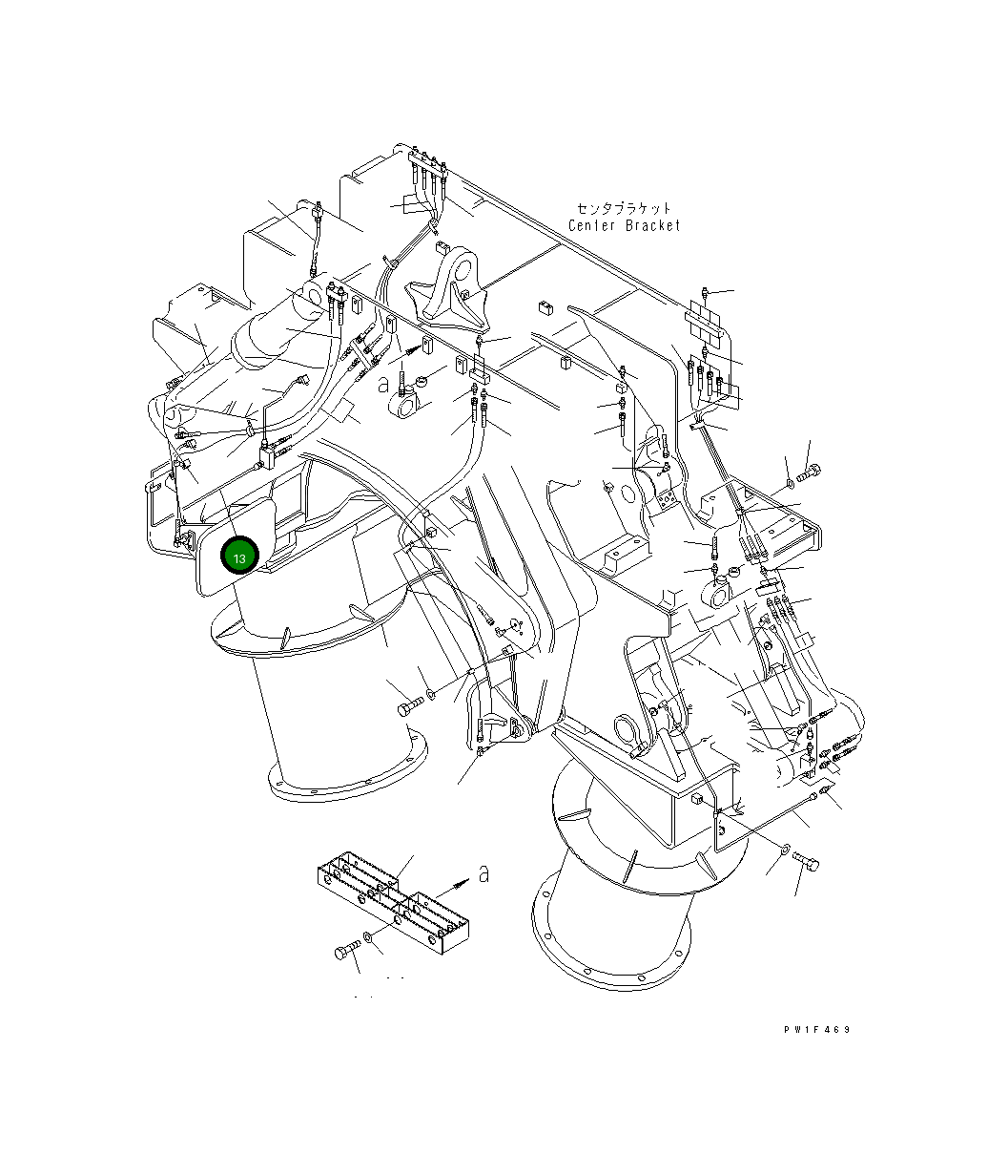 Трубка 208-871-2610 Komatsu