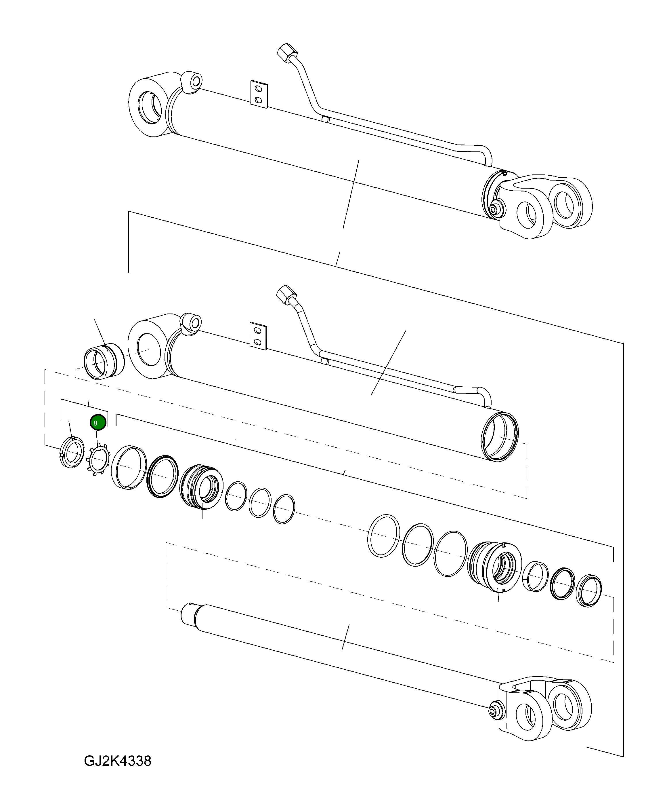 Стопорное кольцо 42W-63-H0P28 Komatsu