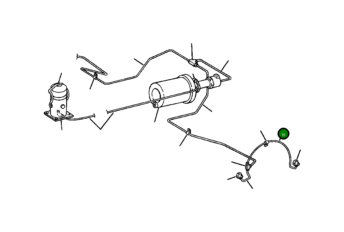 Трубка 1133 805 C1 Komatsu