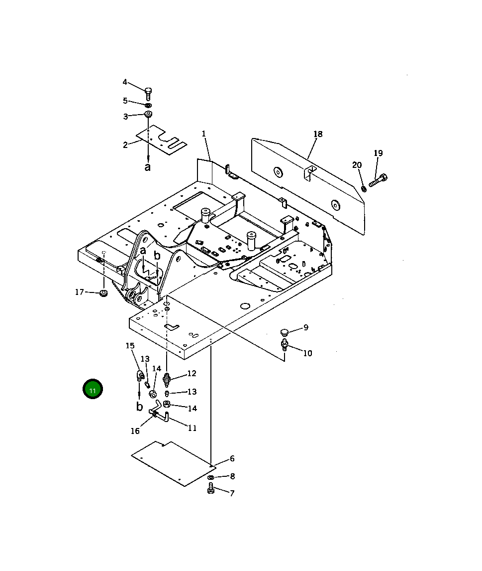 Трубка 201-46-23111 Komatsu