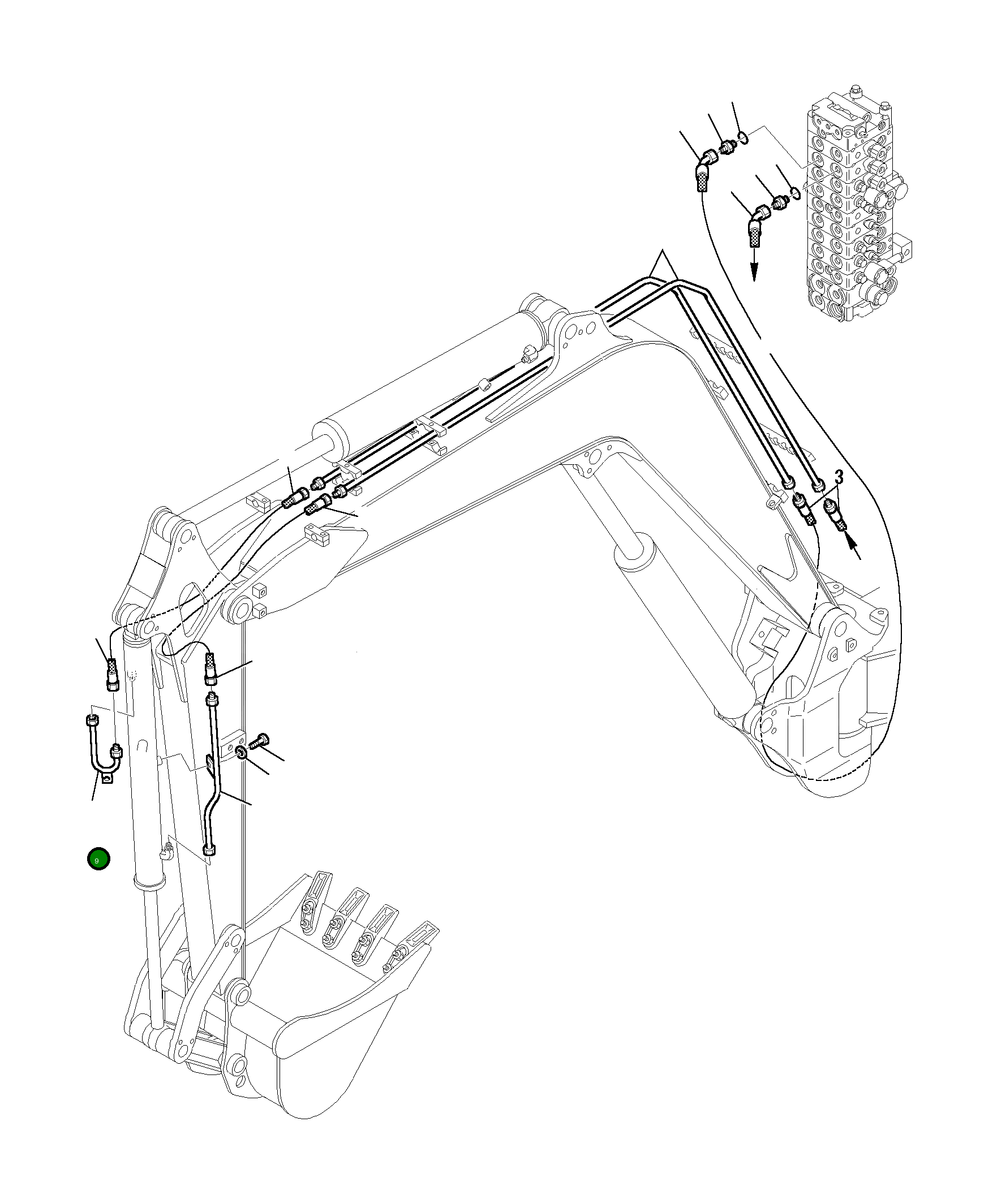 Труба 3F2093057 Komatsu