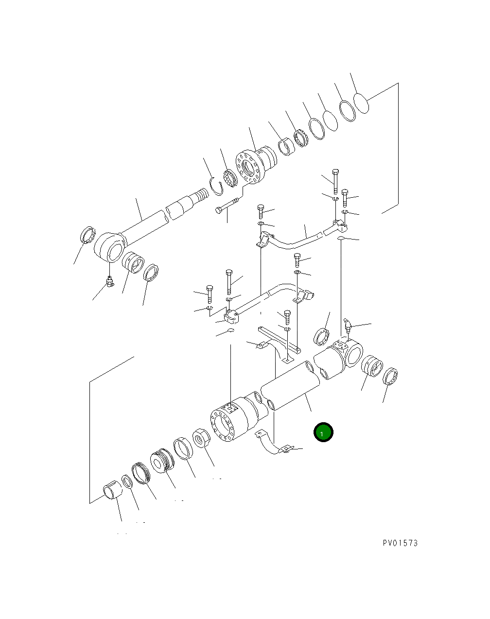Цилиндр 20X-63-56541 Komatsu