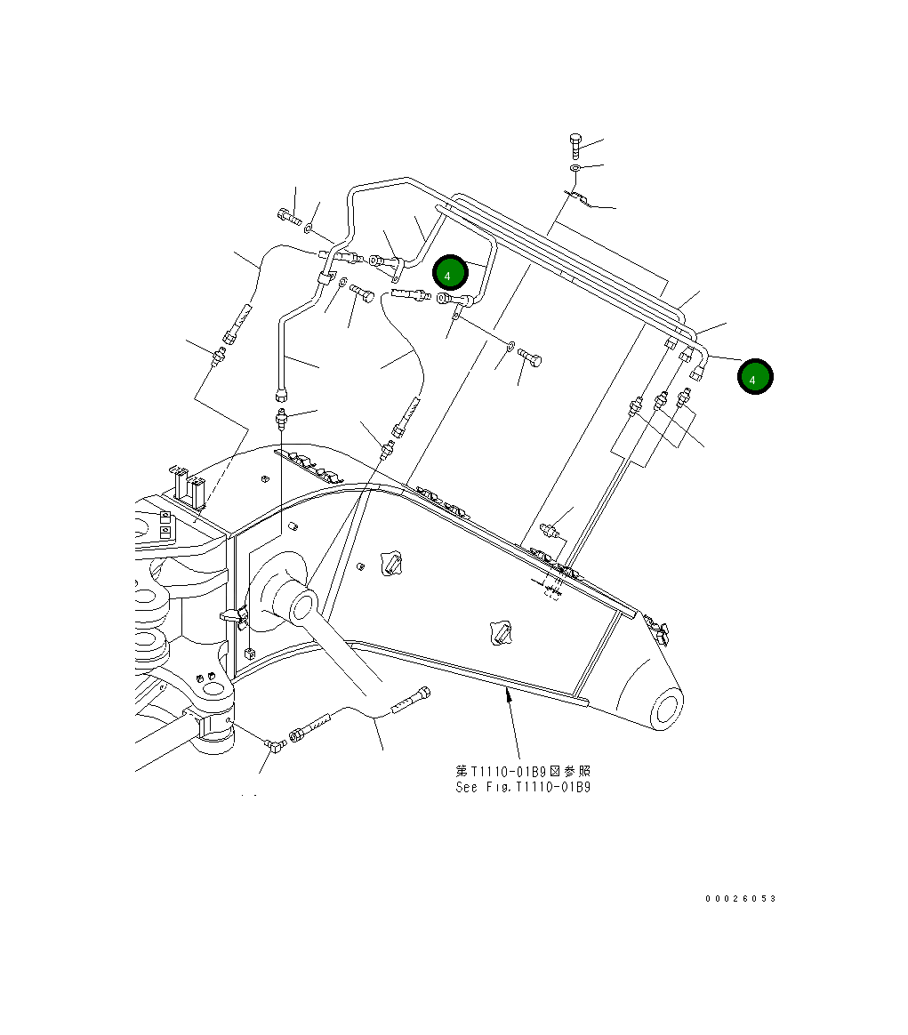 Трубка 208-70-64680 Komatsu