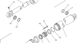 Цилиндр 566-63-42241 Komatsu