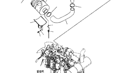 Трубка 208-01-72151 Komatsu