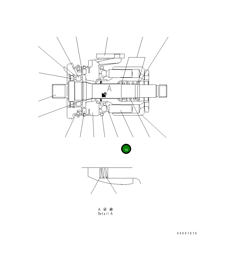 Фиксирующий шарик UC10943226491 Komatsu