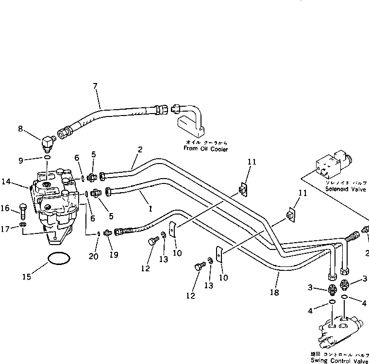 Трубка 201-62-48160 Komatsu