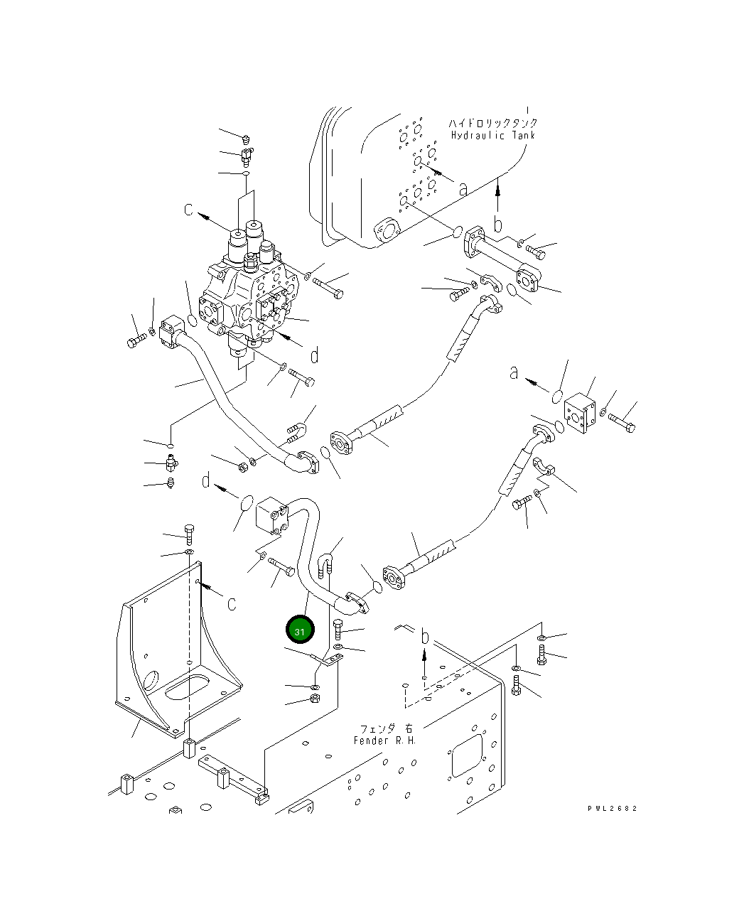 Трубка 175-78-73191 Komatsu