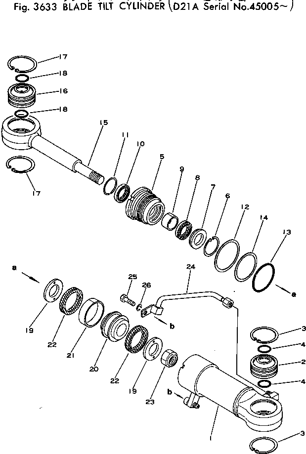 Цилиндр 101-63-54140 Komatsu