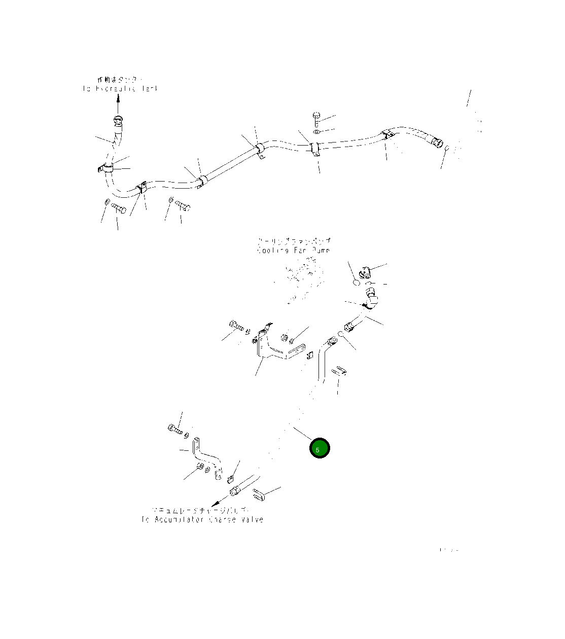 Трубка 425-62-55221 Komatsu