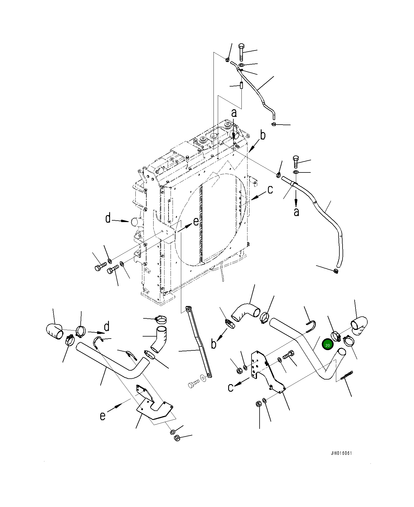 Трубка 208-03-75510 Komatsu