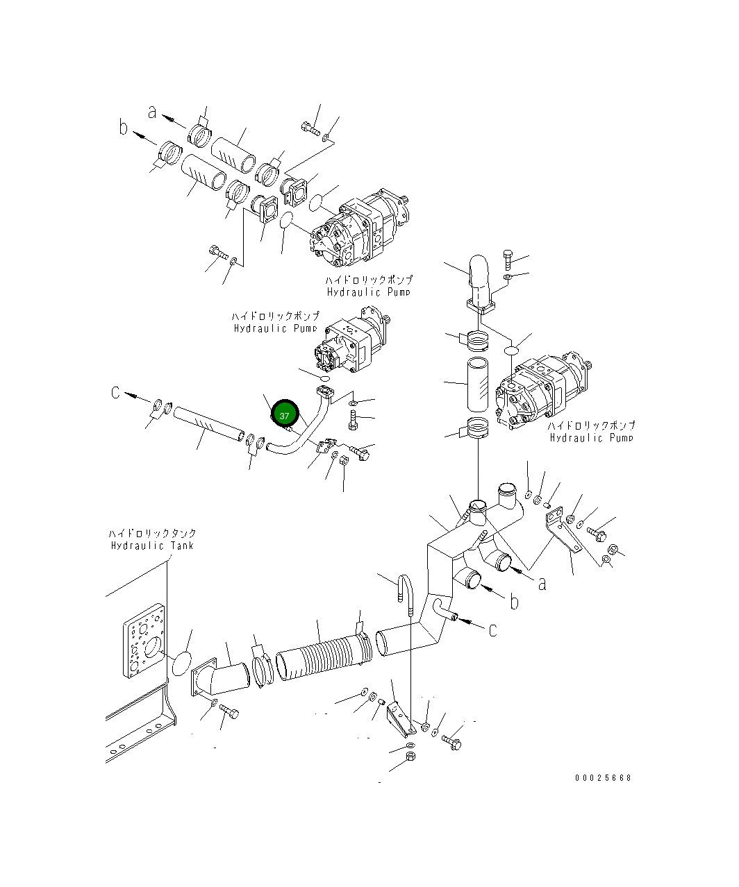 Трубка 426-S05-3720 Komatsu