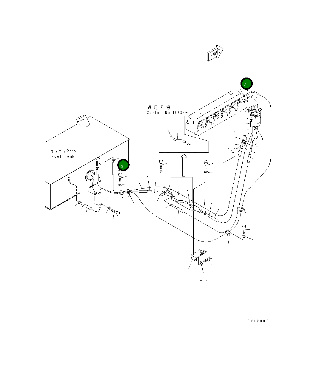 Трубка 07270-40442 Komatsu
