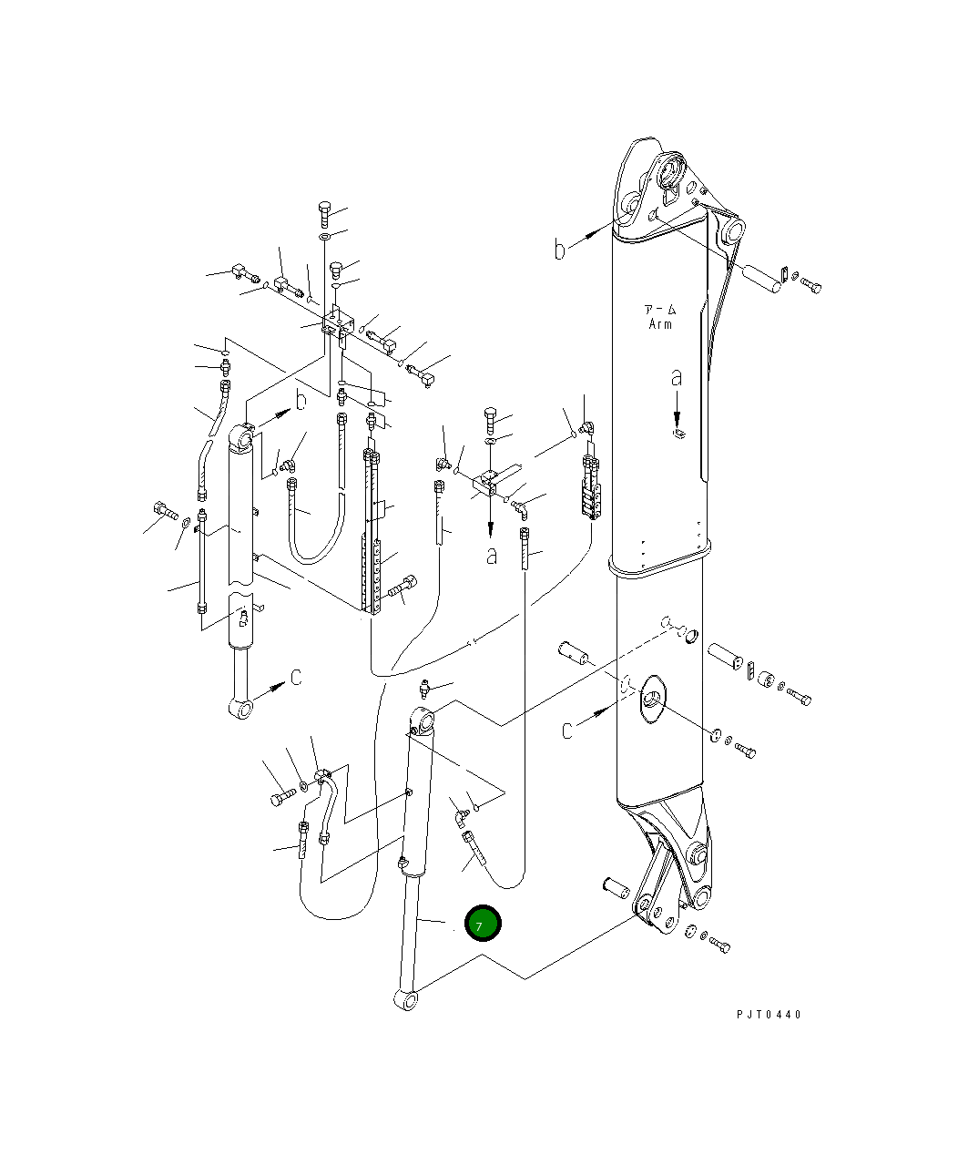 Цилиндр 21W-957-2150 Komatsu