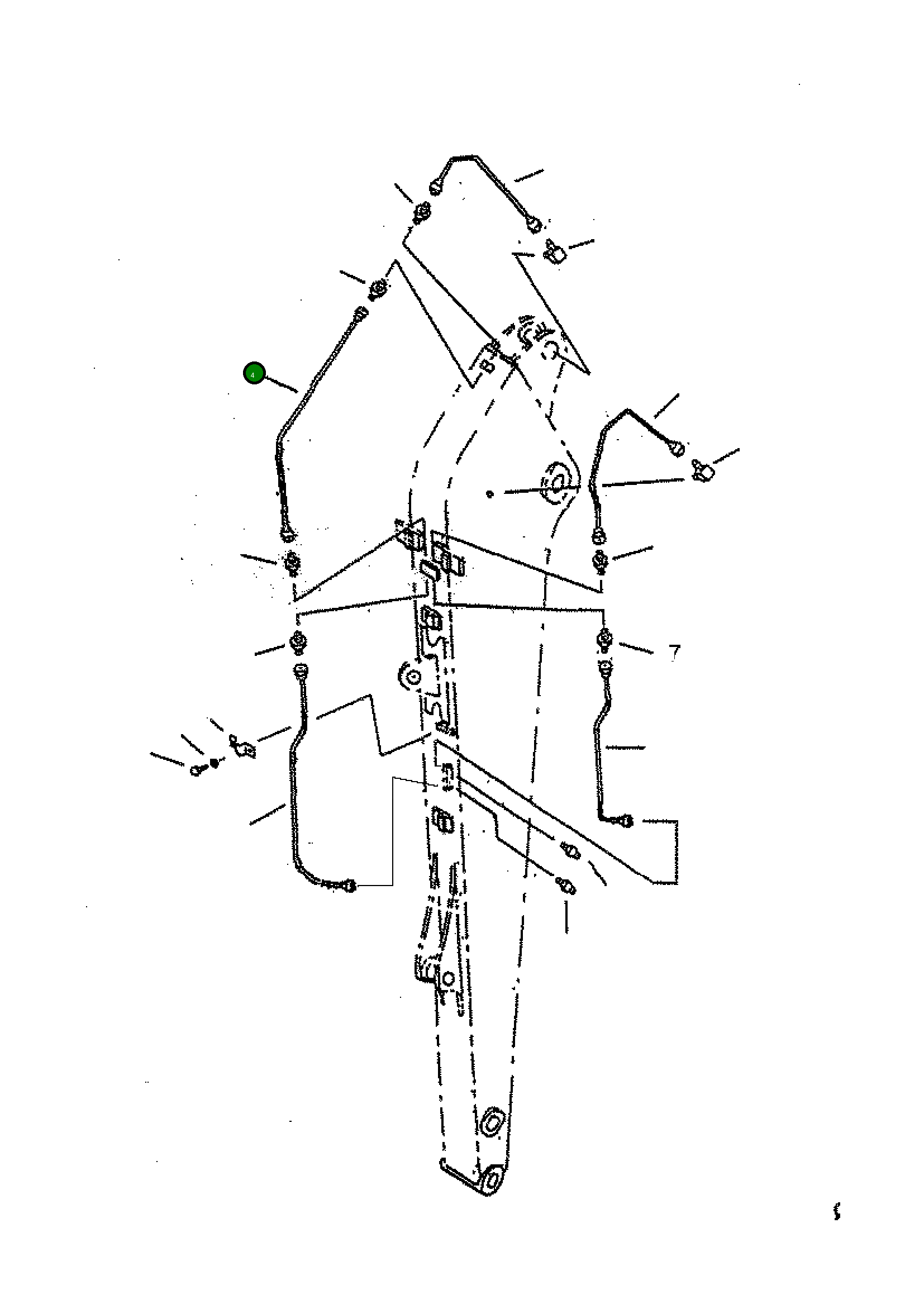 Трубка KV-C112-1760 Komatsu