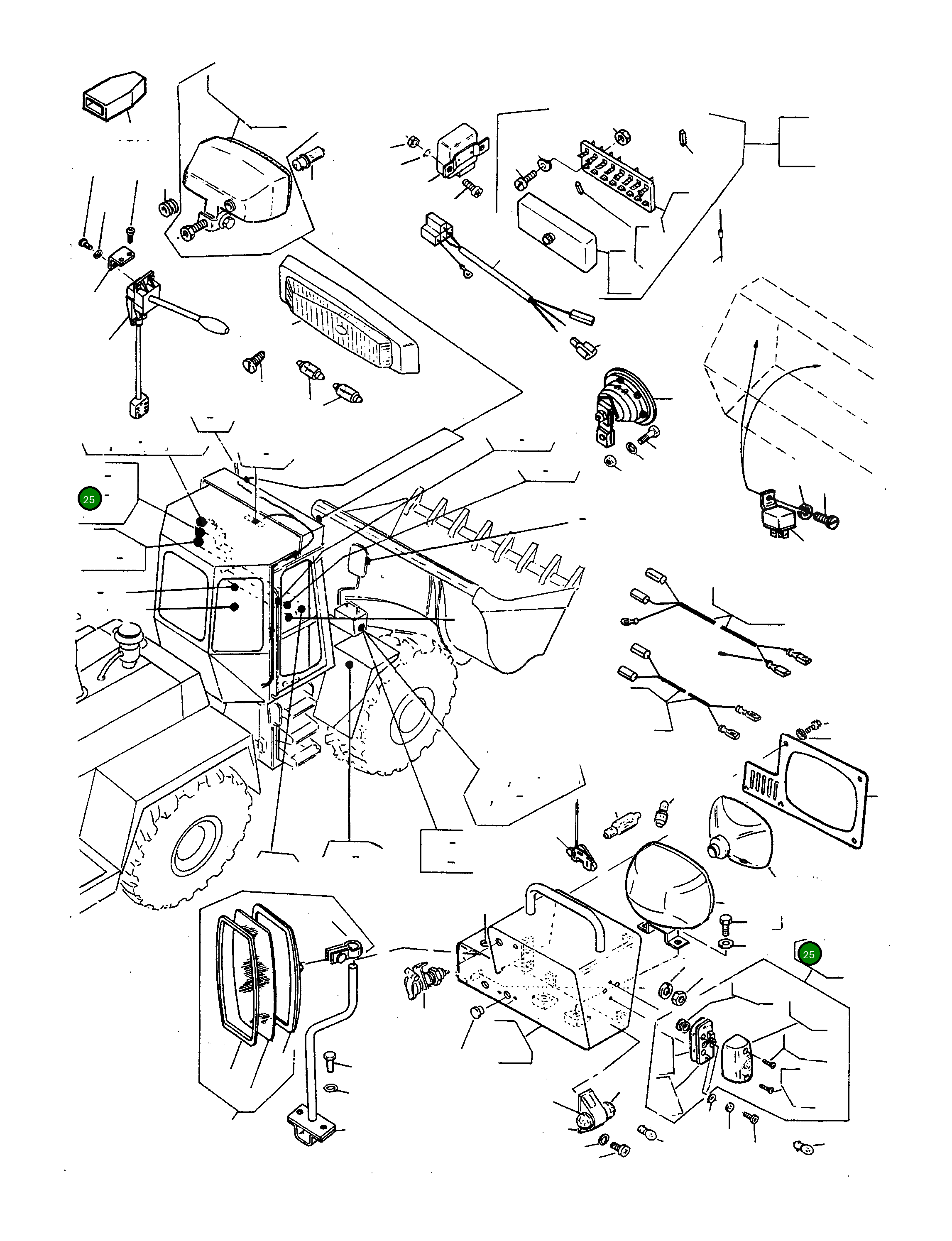 Фонарь указателя поворота 2949833M91 Komatsu
