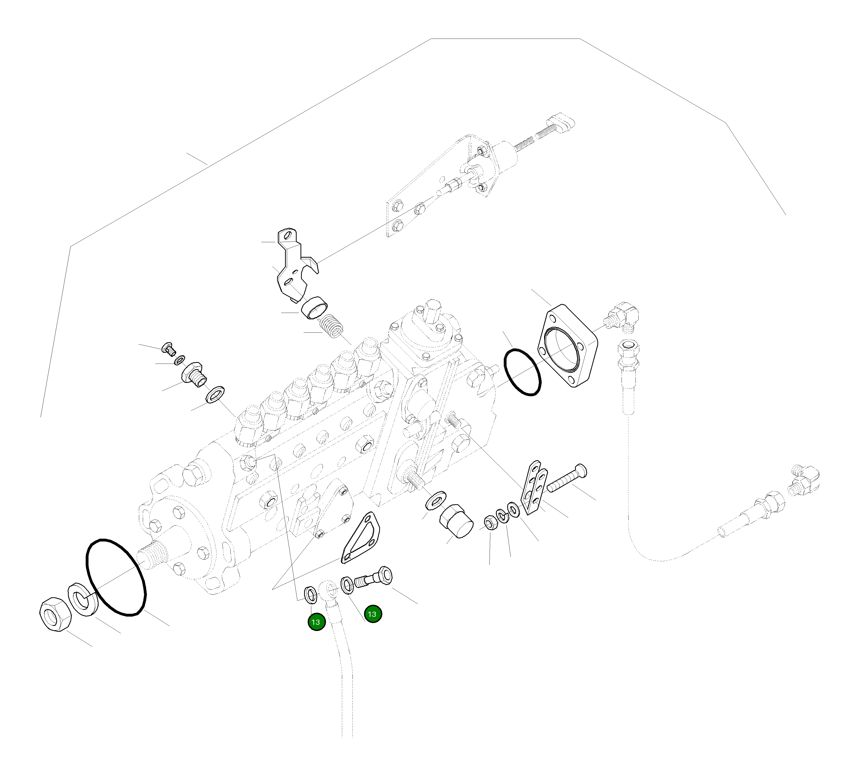 Уплотнение 424-00-H0680 Komatsu