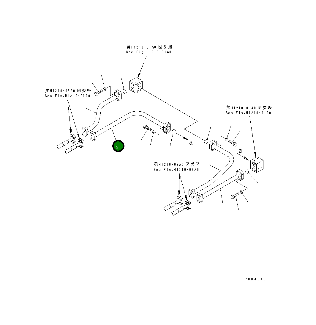Трубка 209-62-71830 Komatsu