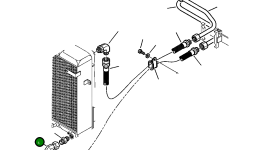 Угловой штуцер 22E-09-11520 Komatsu