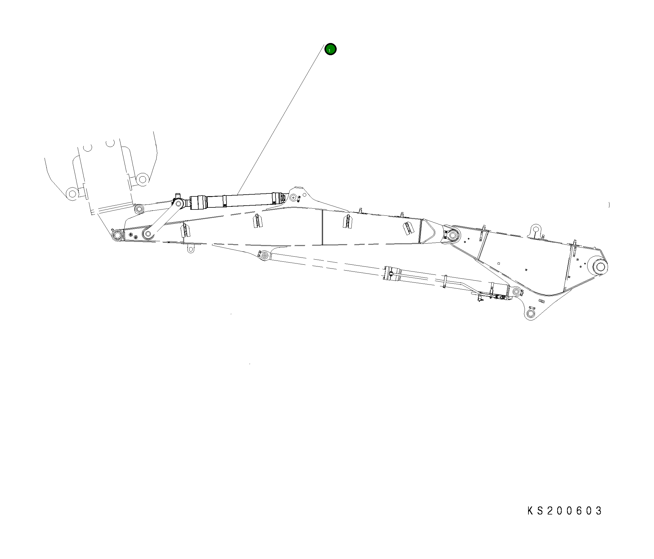 Цилиндр 707-01-14792 Komatsu