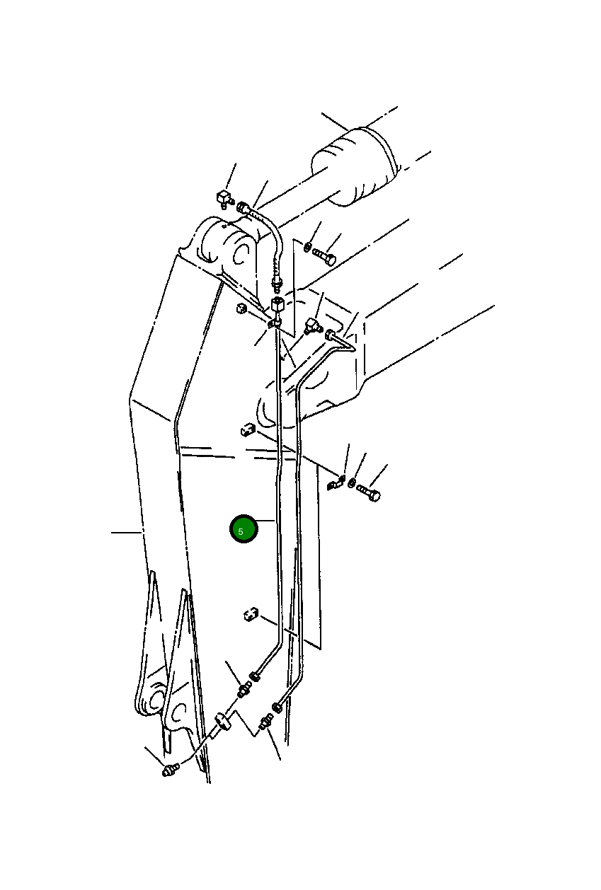 Трубка 208-943-3150 Komatsu
